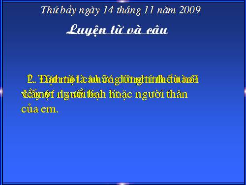 Tuần 13. Câu hỏi và dấu chấm hỏi