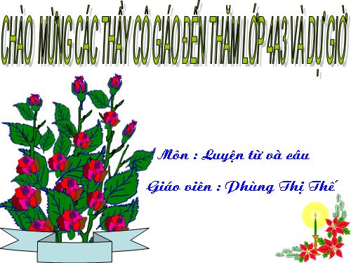 Tuần 9. Động từ