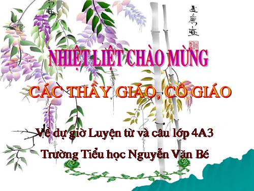 Tuần 4. Luyện tập về từ ghép và từ láy