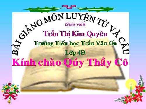 Tuần 9. Động từ