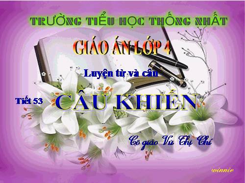Tuần 27. Câu khiến