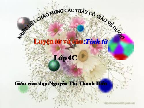 Tuần 11. Tính từ