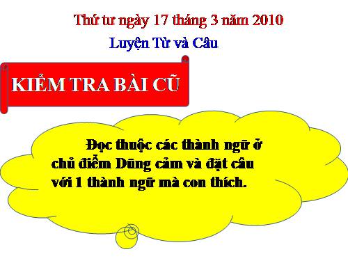 Tuần 27. Câu khiến