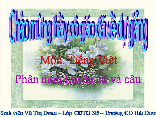 Tuần 15. MRVT: Đồ chơi - Trò chơi