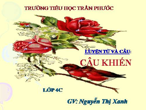 Tuần 27. Câu khiến