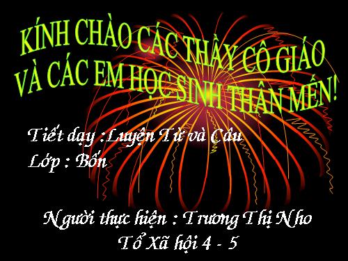Tuần 27. Câu khiến