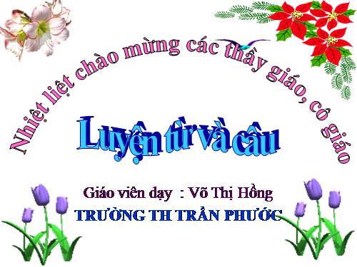 Tuần 13. Câu hỏi và dấu chấm hỏi