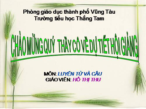 Tuần 13. Câu hỏi và dấu chấm hỏi