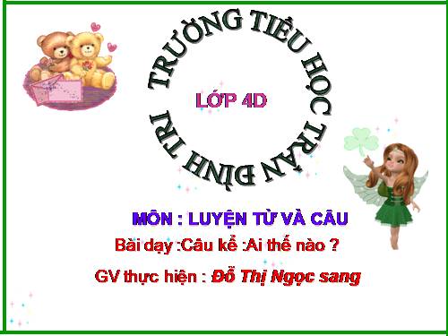 Tuần 21. Câu kể Ai thế nào?