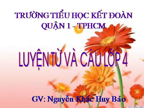 Tuần 9. Động từ