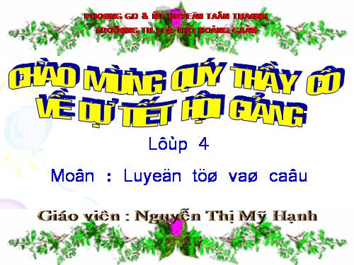 Tuần 11. Luyện tập về động từ