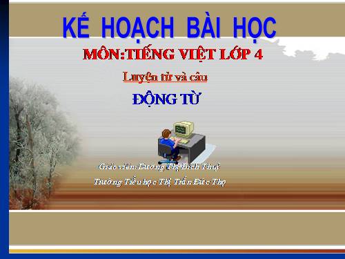 Tuần 9. Động từ