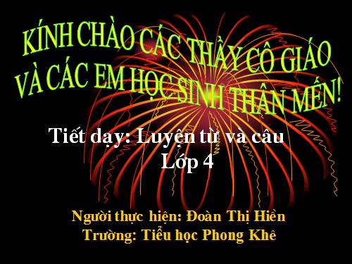 Tuần 27. Câu khiến