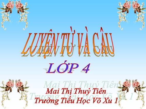 Tuần 9. Động từ