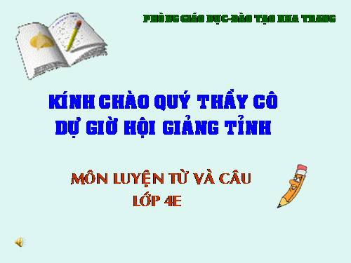 Tuần 27. Cách đặt câu khiến