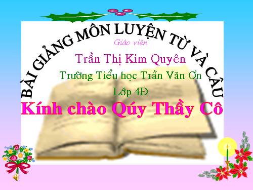 Tuần 9. Động từ