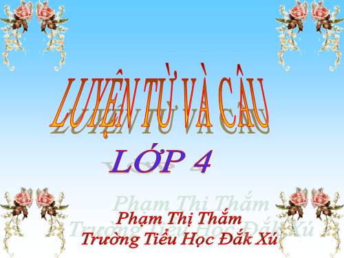 Tuần 9. Động từ