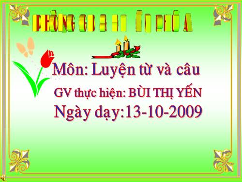 Tuần 9. Động từ