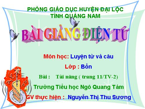 Tuần 19. MRVT: Tài năng