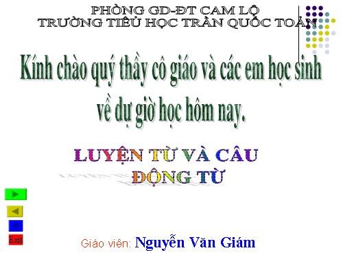 Tuần 9. Động từ