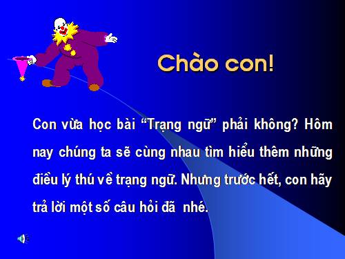 Tuần 31. Thêm trạng ngữ cho câu