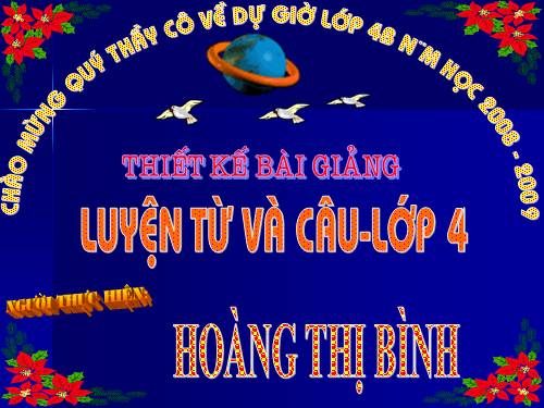 Tuần 27. Cách đặt câu khiến