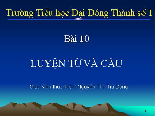 Tuần 5. Danh từ