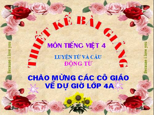 Tuần 9. Động từ