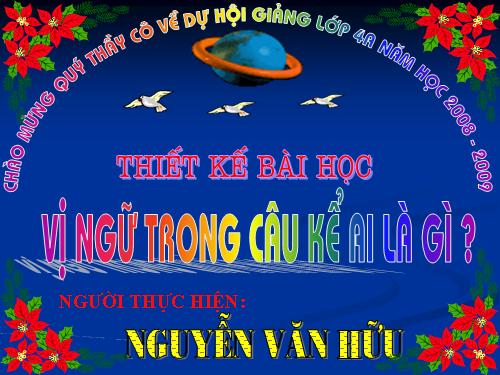 Tuần 24. Vị ngữ trong câu kể Ai là gì?