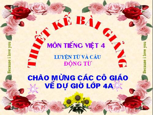 Tuần 9. Động từ