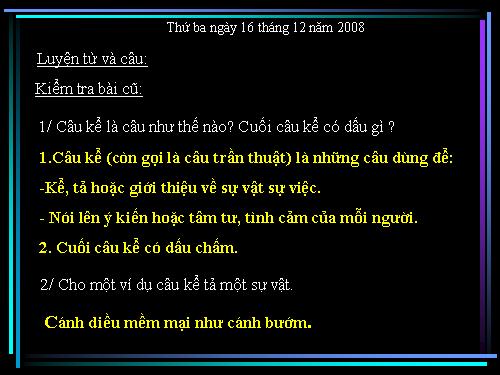 Tuần 17. Câu kể Ai làm gì?