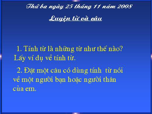 Tuần 13. Câu hỏi và dấu chấm hỏi