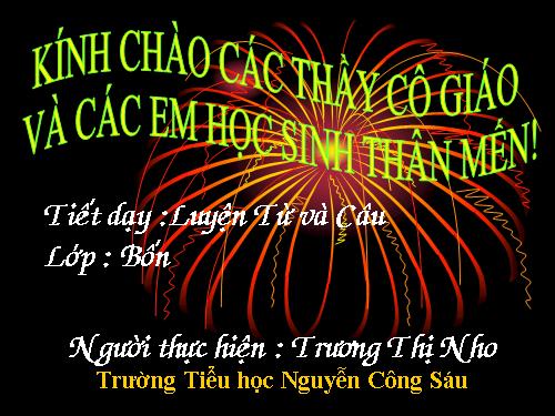 Tuần 27. Câu khiến