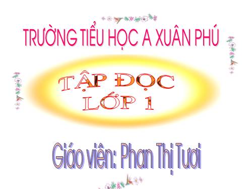 Tuần 1. Tặng cháu