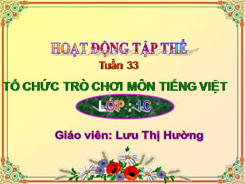 Tuần 10. Cây bàng