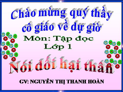 Tuần 10. Nói dối hại thân