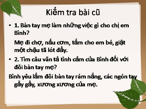 Tuần 2. Cái Bống