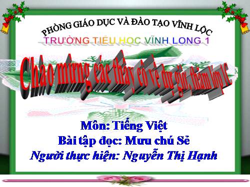 Tuần 3. Mưu chú Sẻ