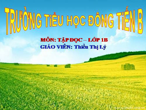 Tuần 2. Cái Bống