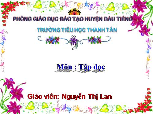 Tuần 3. Hoa ngọc lan