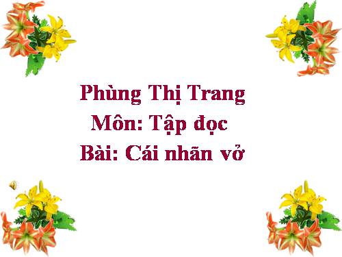 Tuần 1. Cái nhãn vở