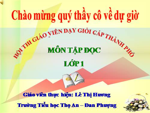 Tuần 1. Tặng cháu