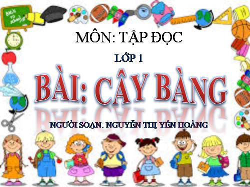 Tuần 10. Cây bàng