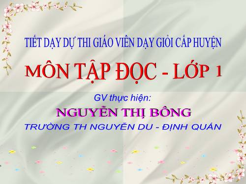 Tuần 2. Cái Bống