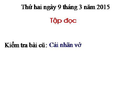 Tuần 2. Bàn tay mẹ