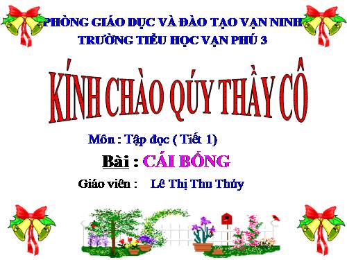 Tuần 2. Cái Bống