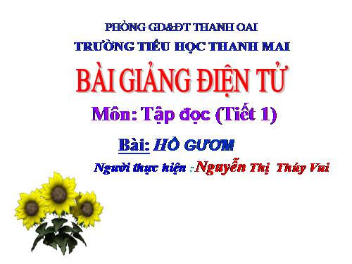 Tuần 9. Hồ Gươm