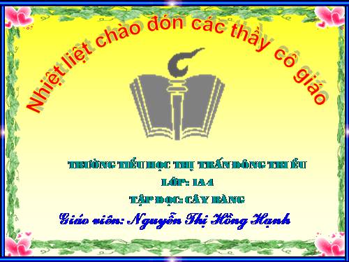 Tuần 10. Cây bàng