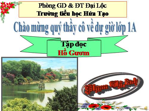 Tuần 9. Hồ Gươm