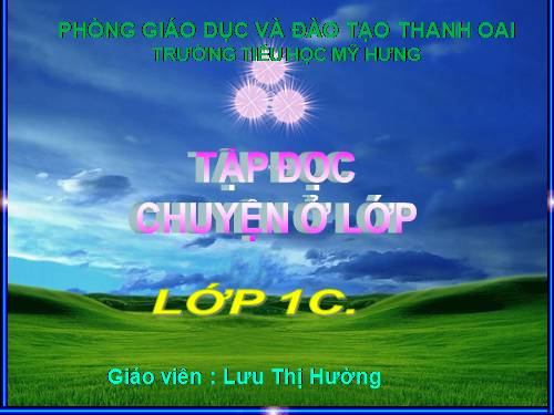 Tuần 7. Chuyện ở lớp